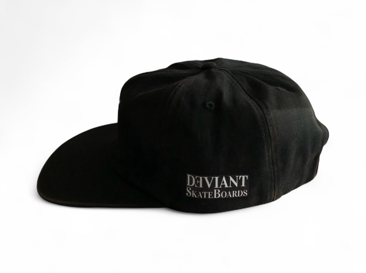 Headless Horseman Ralph Devren Black Faded Unconstructed 6 Panel Strap Back Hat