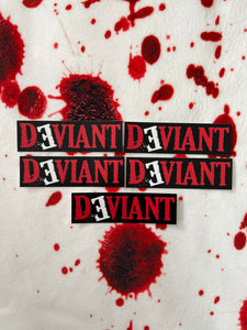 Deviant Box Logo Stickers